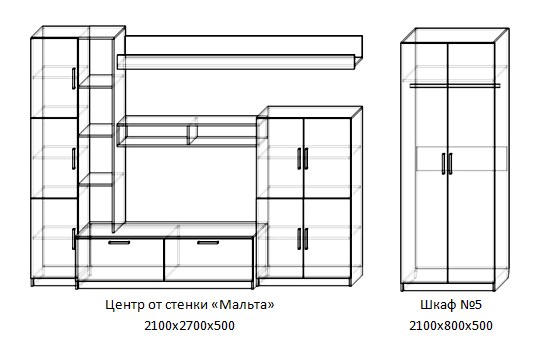 Пошаговая сборка стенки мальта